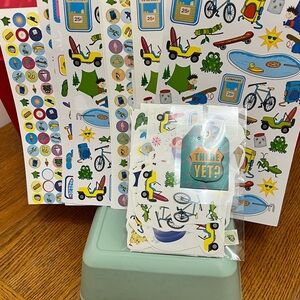 Bundle of miscellaneous camping/ summer stickers